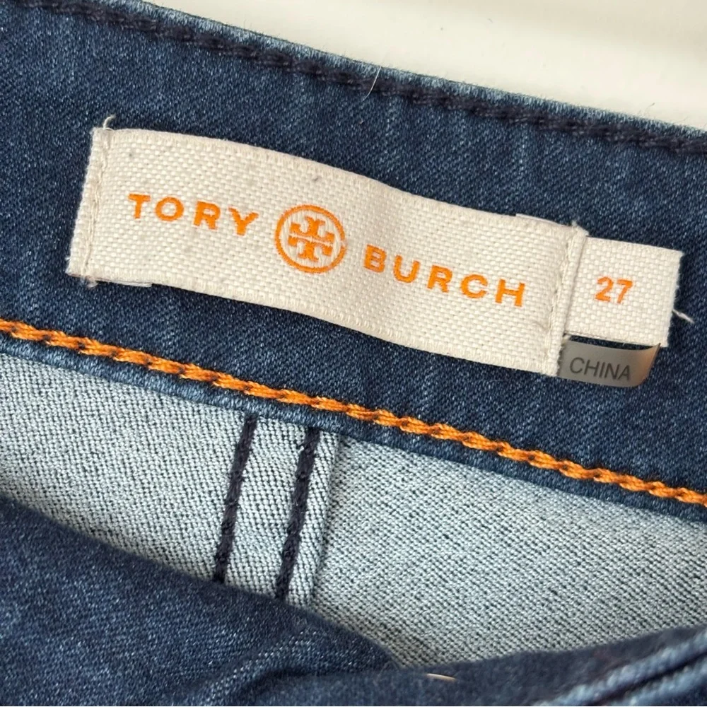 Tory Burch Side Zip Skinny Dark Jeans Women's Size 27